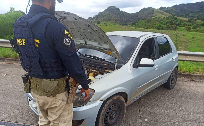 PRF localiza veículo com adulteração de sinal identificador de veículo automotor, no município de Colônia Leopoldina/AL