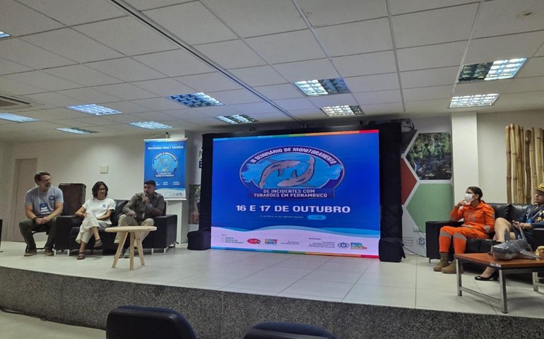 CBMAL apresenta uso de drones em seminário sobre incidentes com tubarões em Pernambuco