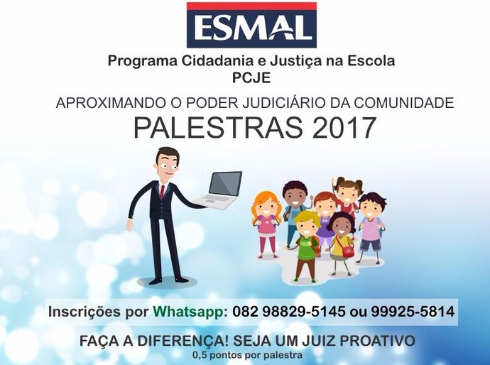 Cidadania e Justiça na Escola abre período de inscrições de palestrantes