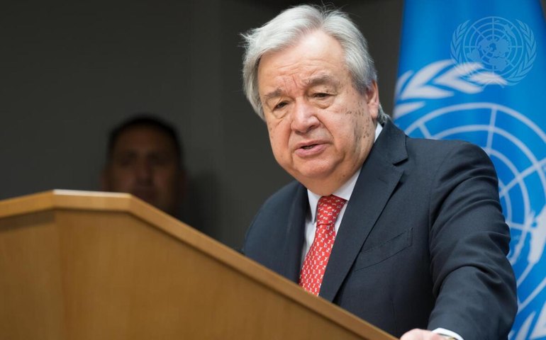 Secretário-geral da ONU emite 'SOS global' devido à rápida elevação do oceano Pacífico