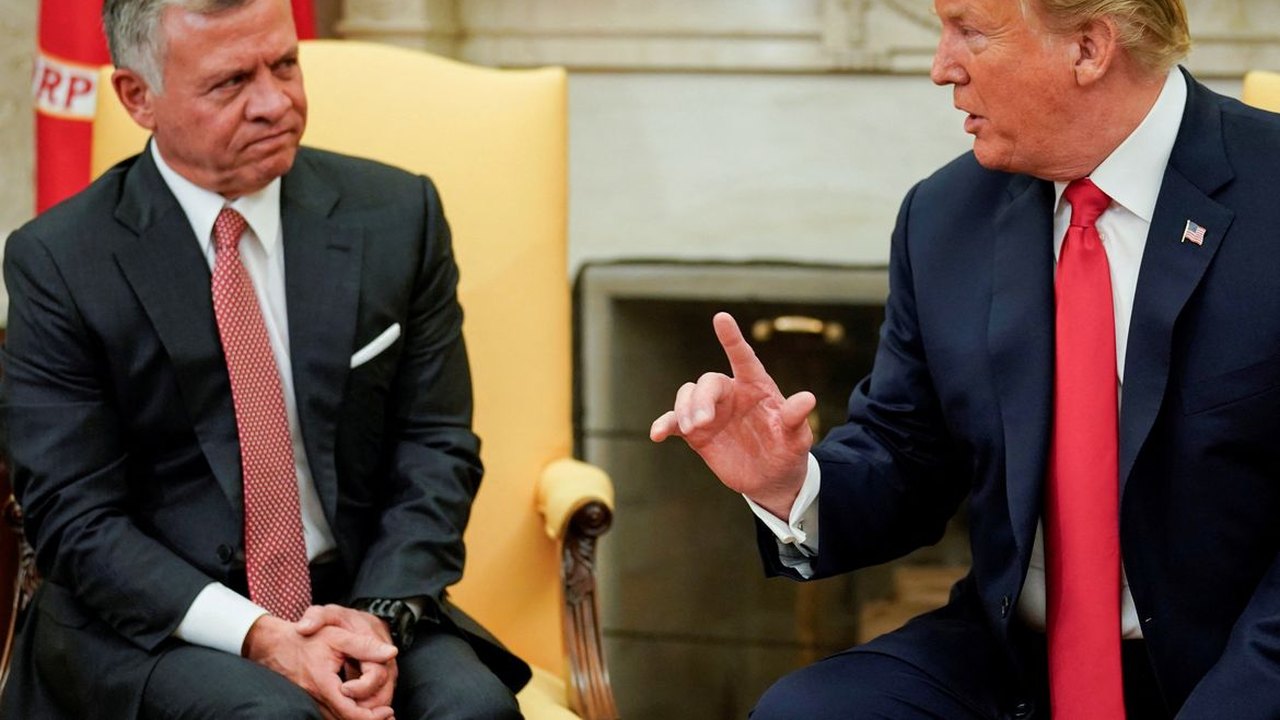Trump pedirá a rei da Jordânia para transferir palestinos de Gaza