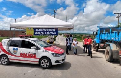 Palestina instala Barreira Sanitária para combate ao Coronavírus