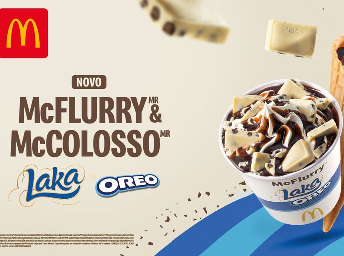 Match de ícones irresistíveis: McFlurry e McColosso Laka Oreo chegam ao McDonald's