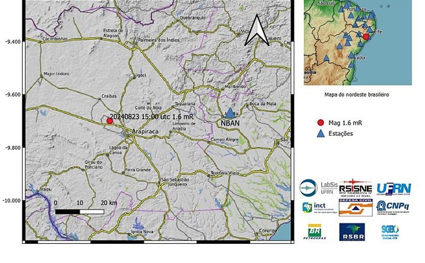 Detonação causou tremor de terra no interior de Alagoas