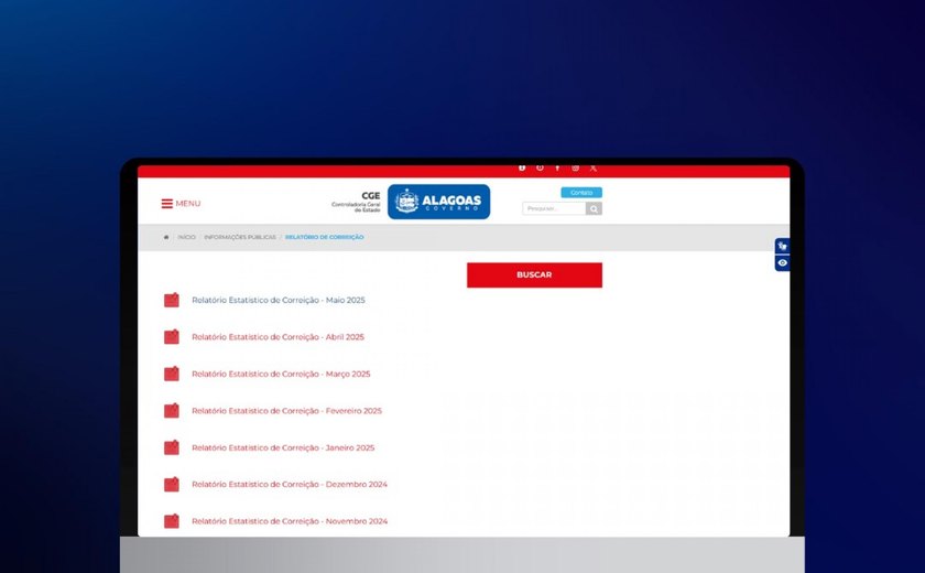 Controladoria Geral do Estado publica Relatório de Correição do mês de maio