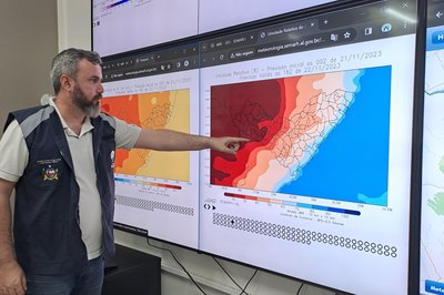 Semarh emite Alerta Meteorológico para chuvas, ventos e trovoadas em Alagoas