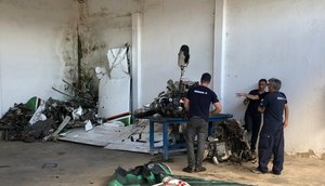 DESTROÇOS NO AEROCLUBE