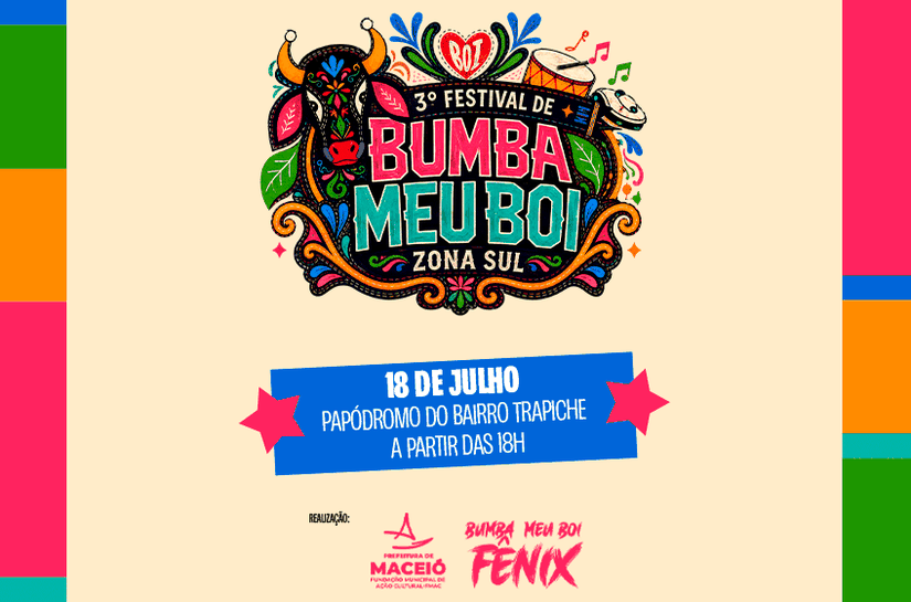 Terceiro Festival de Bumba Meu Boi da Zona Sul acontece neste sábado