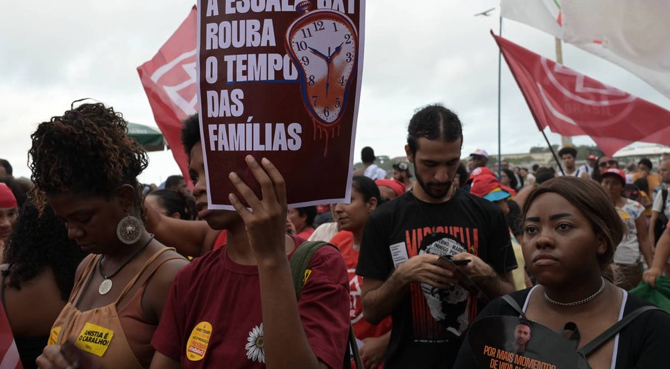 Manifestação contra a escala 6x1. Fonte: Internet