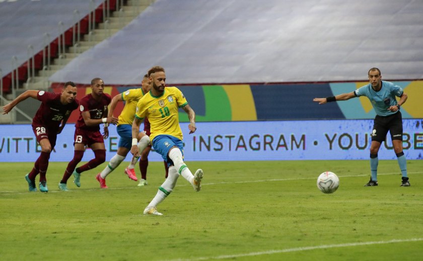 Sem muito esforço, Brasil faz 3 a 0 na Venezuela na abertura da Copa América