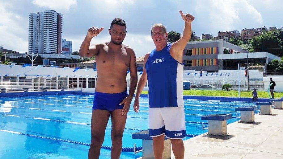 Nadador alagoano disputa seletiva nacional para campeonato de natação paralímpica