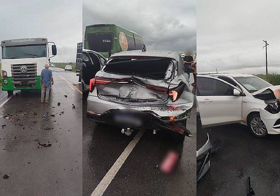 Engavetamento no Sertão de Alagoas Envolve Comitiva da Associação dos Militares