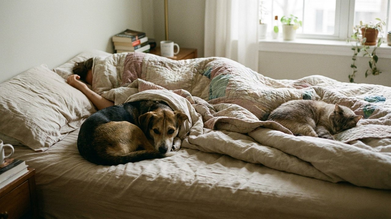 Dividir a cama com o seu bicho de estimação faz bem ou mal para a saúde?