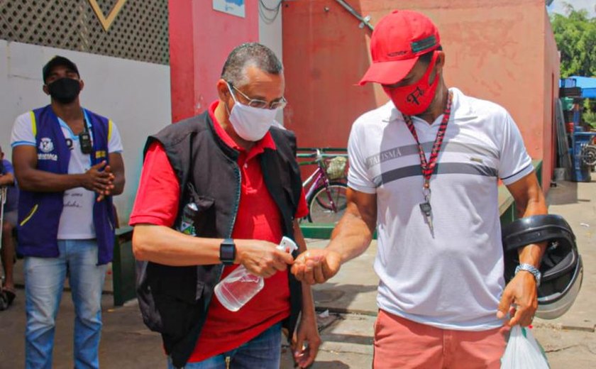 Mercado Público recebe ação integrada de combate à pandemia
