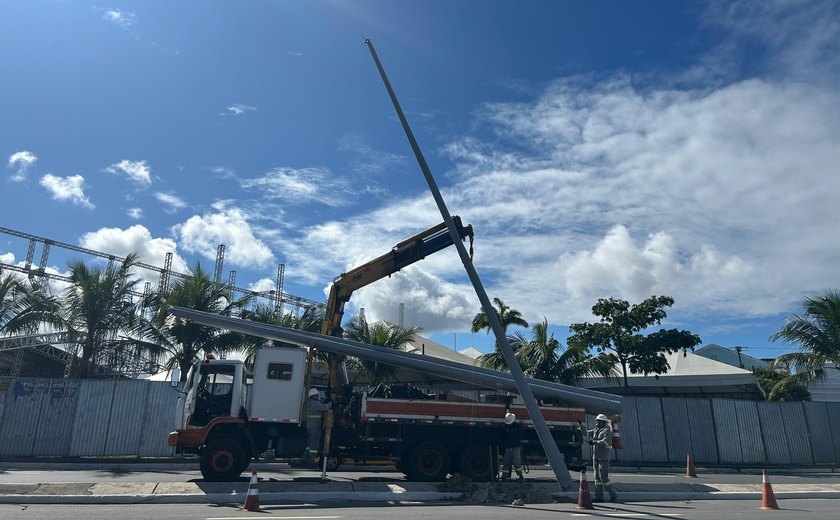 Prefeitura de Maceió inicia modernização da iluminação em Jaraguá com cabeamento subterrâneo