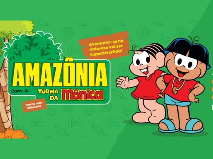 Atração Amazônia da Turma da Mônica segue até dia 30 no Shopping Pátio Maceió