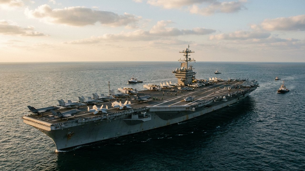 Porta-aviões USS George Washington chega ao Mar Arábico para substituir USS Abraham Lincoln