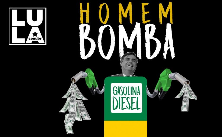 Não se deixe enganar: a gasolina cara é culpa do Bolsonaro, que quer privatizar a Petrobras