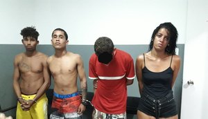 presos por roubo a estabelecimento comercial Siqueira Campos