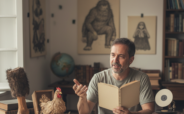 Da Perna Cabeluda ao enterro da galinha Rafinha, Thiago Gomide reúne em livro 'causos' reais ou fictícios