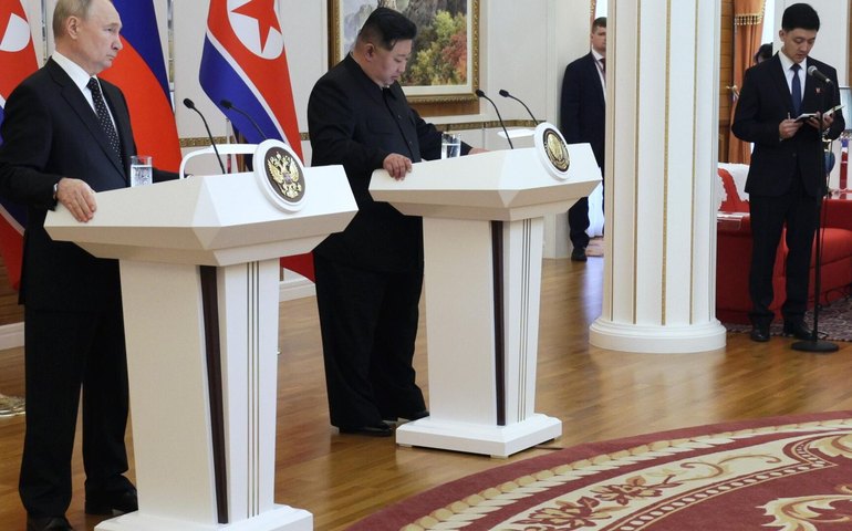 Kim Jong-un parabeniza Putin e deseja vitória da Rússia sobre o neonazismo em mensagem de ano novo