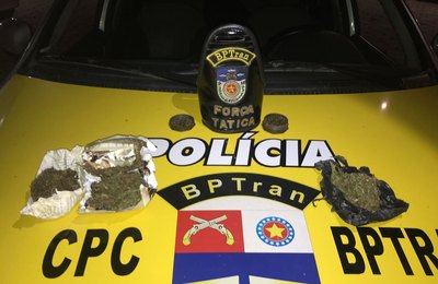 BPTran apreende droga durante patrulhamento em Maceió