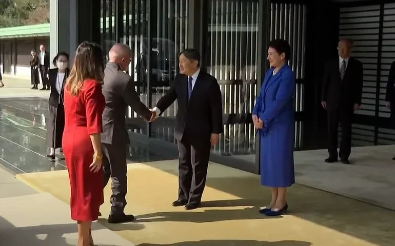 Lula e Janja são recebidos por casal imperial do Japão