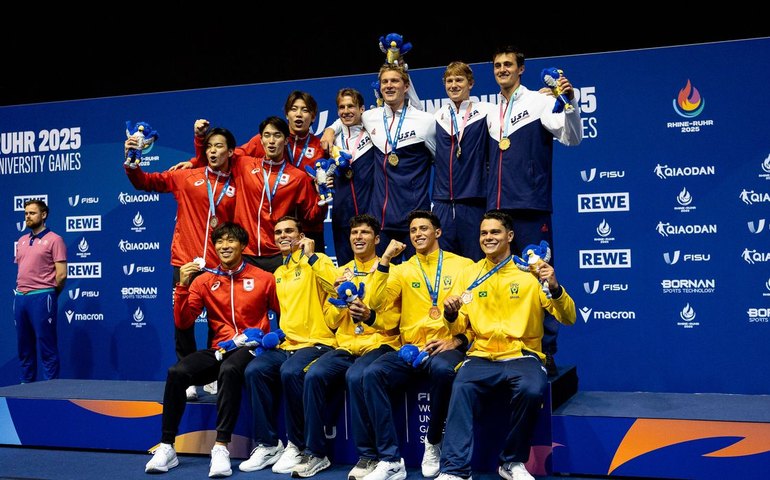 Brasil leva medalha na natação, a 1ª nos Jogos Mundiais Universitários