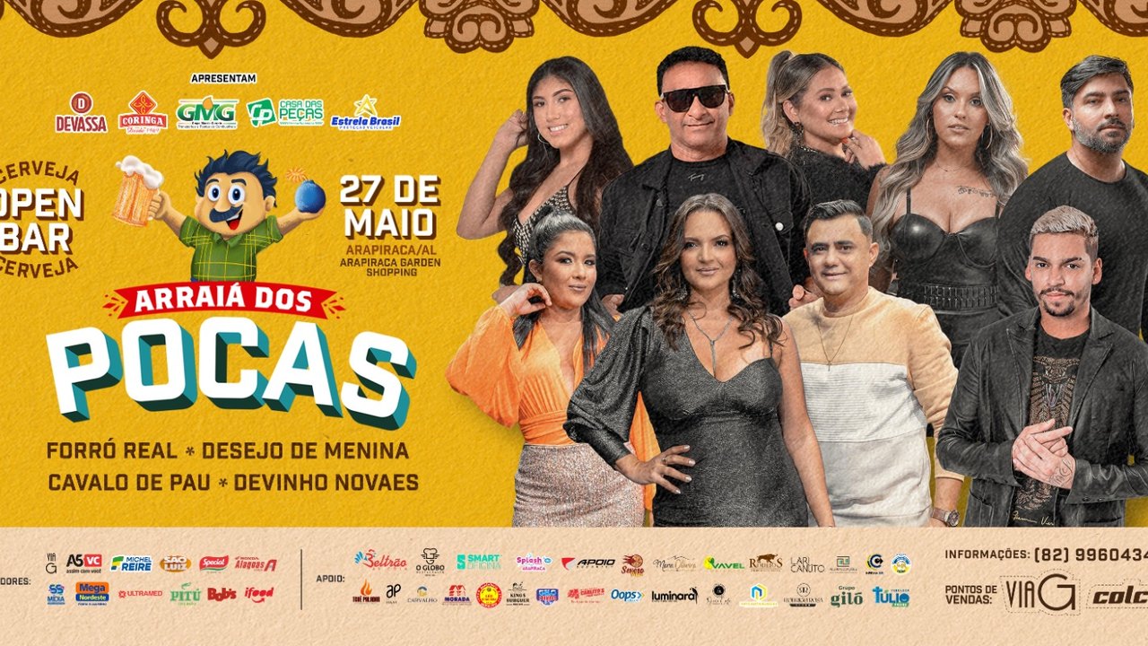 Arraiá dos Pocas se consolida como maior festa junina do interior de Alagoas com forró tradicional e open bar