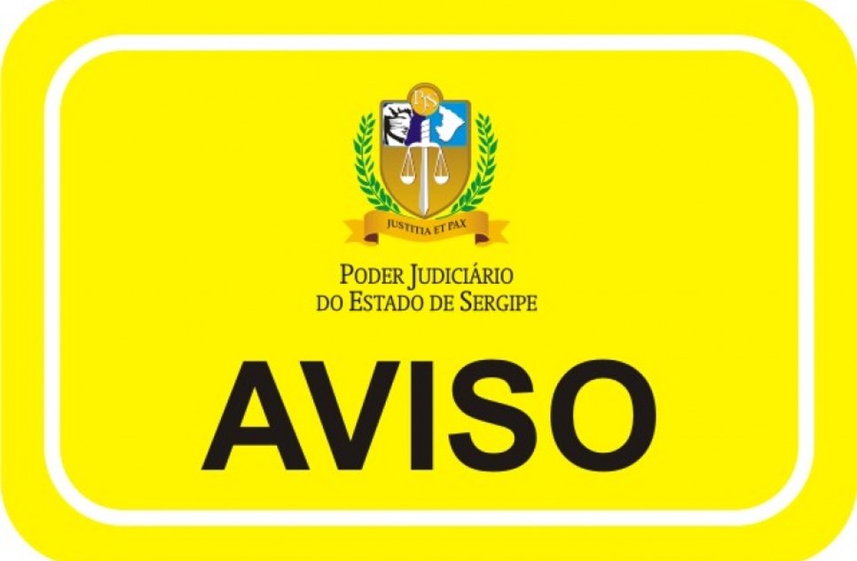 AVISO DO PODER JUDICIÁRIO