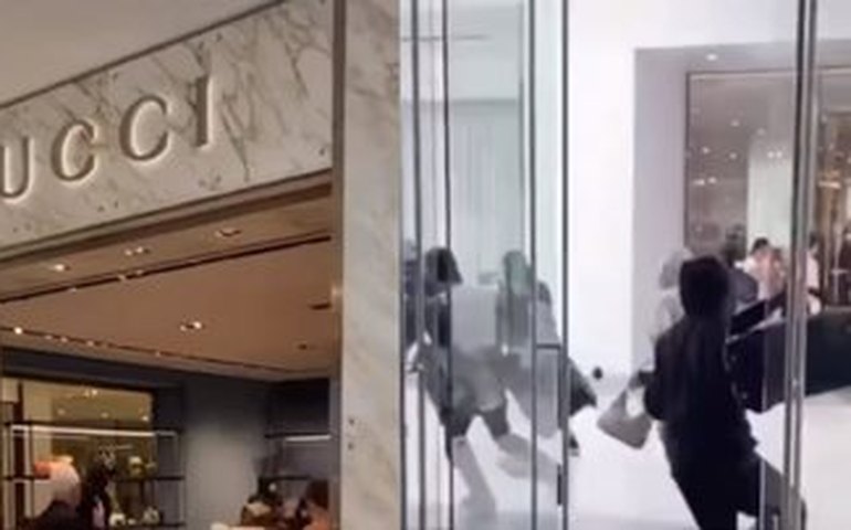 Grupo é flagrado roubando loja da Gucci em Beverly Hills; veja vídeo
