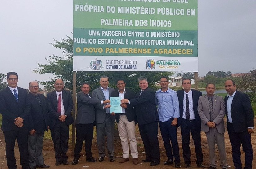 MP recebe terreno para a construção da Promotoria de Justiça de Palmeira