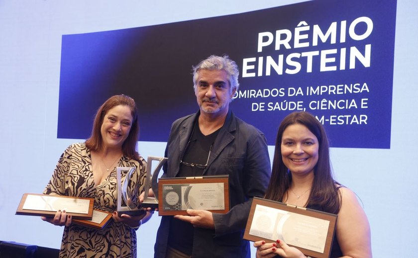 Repórter da Radioagência vence Prêmio Einstein + Admirados da Imprensa