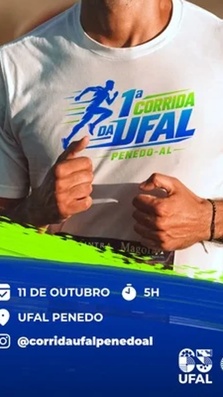 Ufal realiza corrida em Penedo com incentivo ao esporte, à saúde e à solidariedade