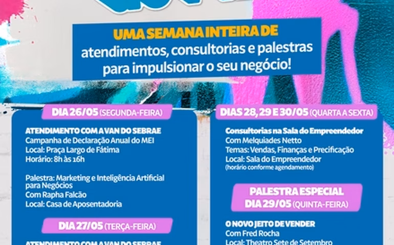 Semana do MEI acontece em Penedo de 26 a 30 de maio
