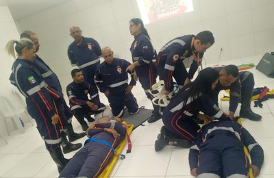 Samu capacita profissionais da Base Descentralizada de São Miguel dos Campos