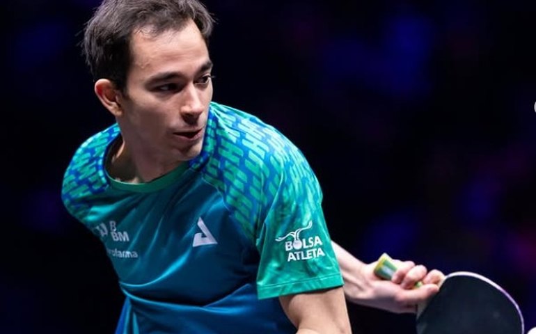 Calderano é superado por Félix Lebrun e se despede do WTT Champions Chongqing