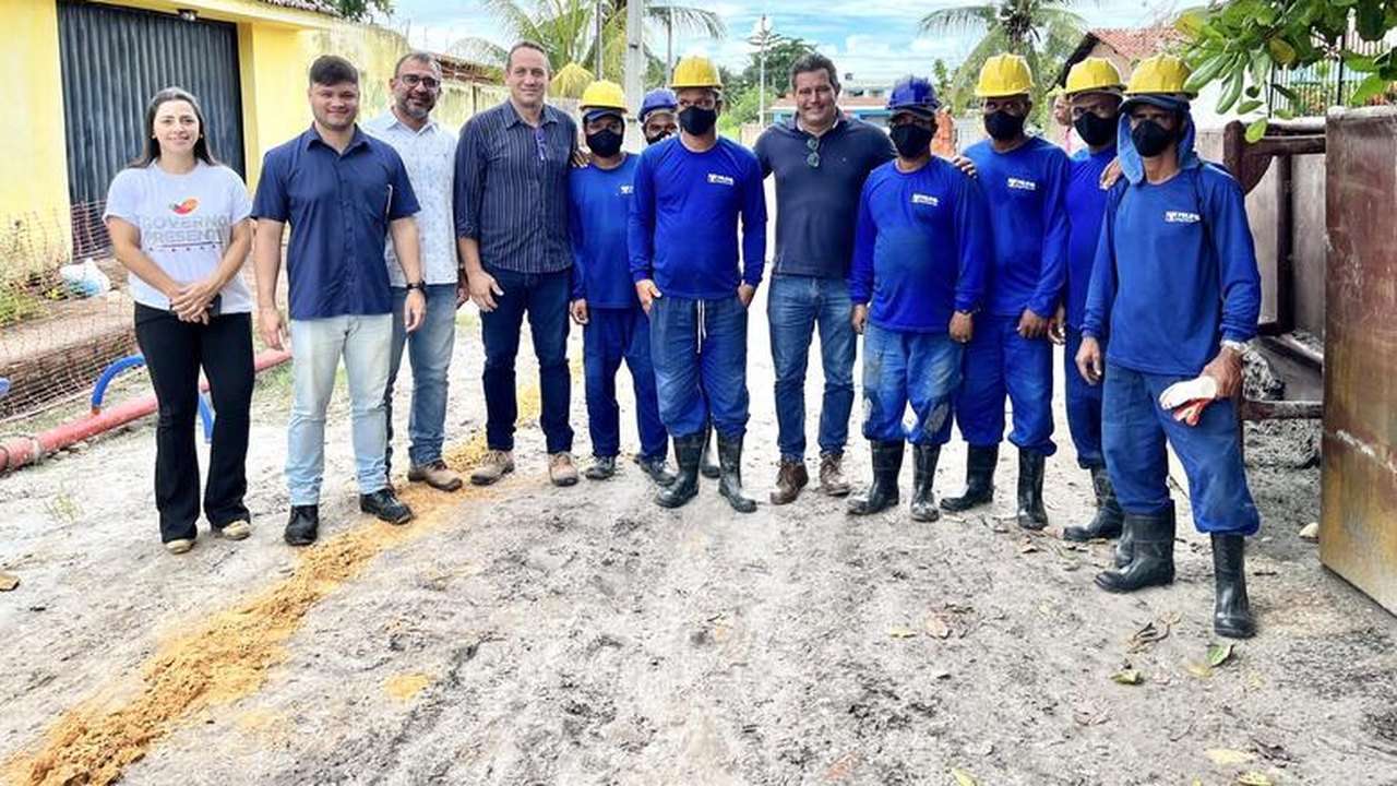 Seinfra fiscaliza andamento das obras de esgotamento no Litoral Norte