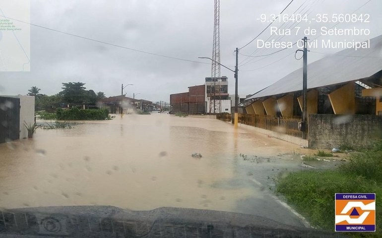 São Luís do Quitunde decreta estado de emergência devido às fortes chuvas