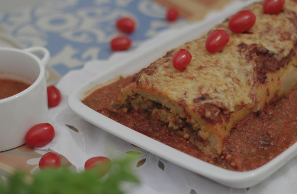Rocambole de batata