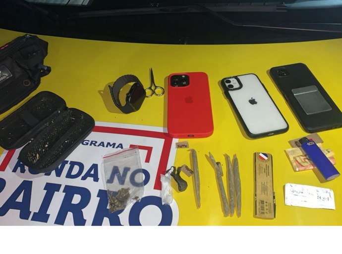 Ronda no Bairro apreende drogas em Jacarecica e prende motociclista com veículo adulterado