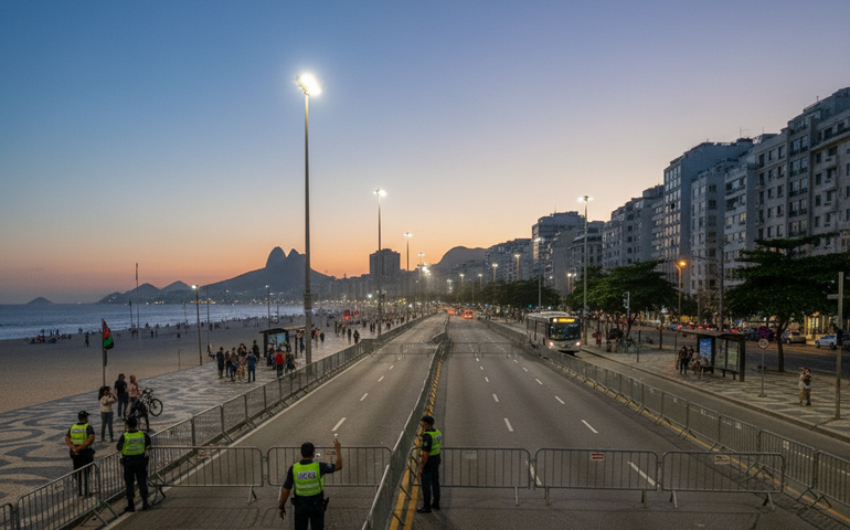 Réveillon 2026: Copacabana será totalmente fechada à entrada de veículos às 21h do dia 31