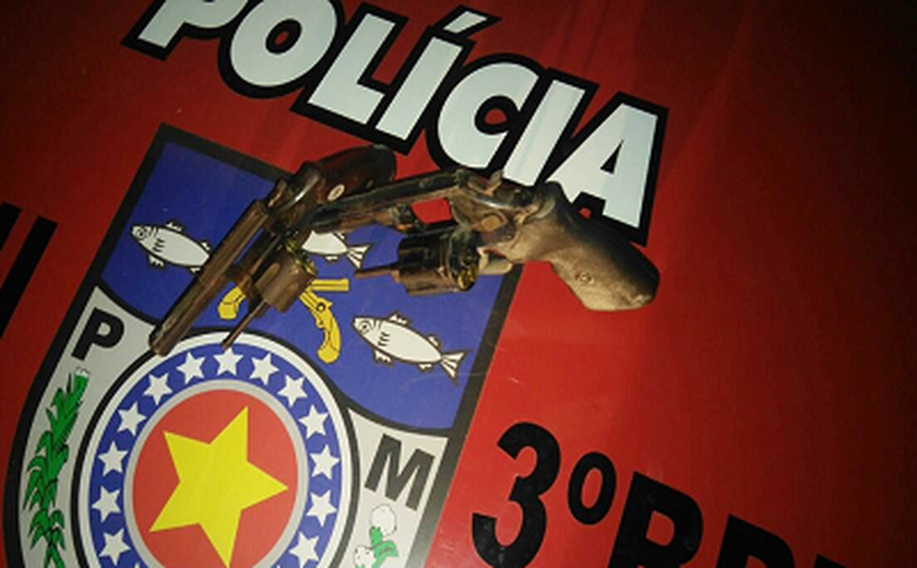 3º BPM apreende duas armas de fogo em Arapiraca