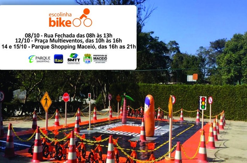 Projeto Escolinha Bike realiza atividades em Maceió neste domingo, 8