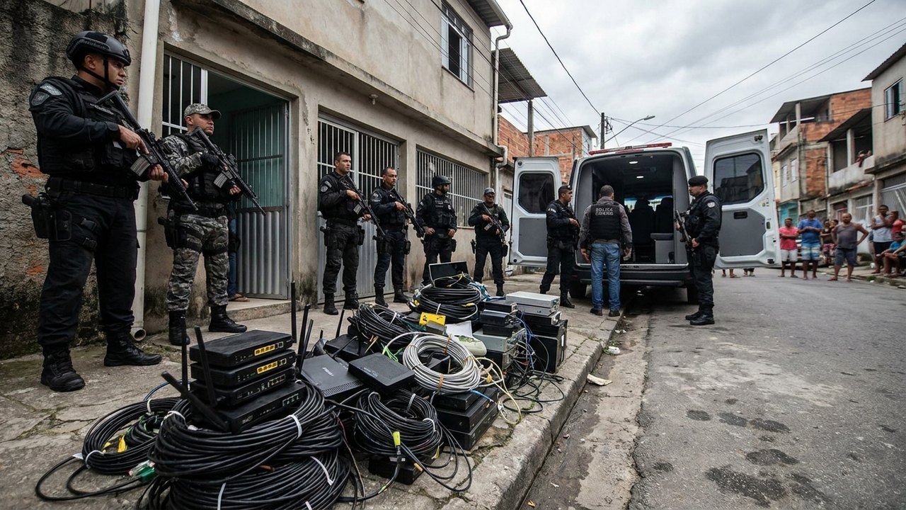 Polícia prende seis suspeitos de monopólio ilegal de internet ligado ao Comando Vermelho em Vila Isabel