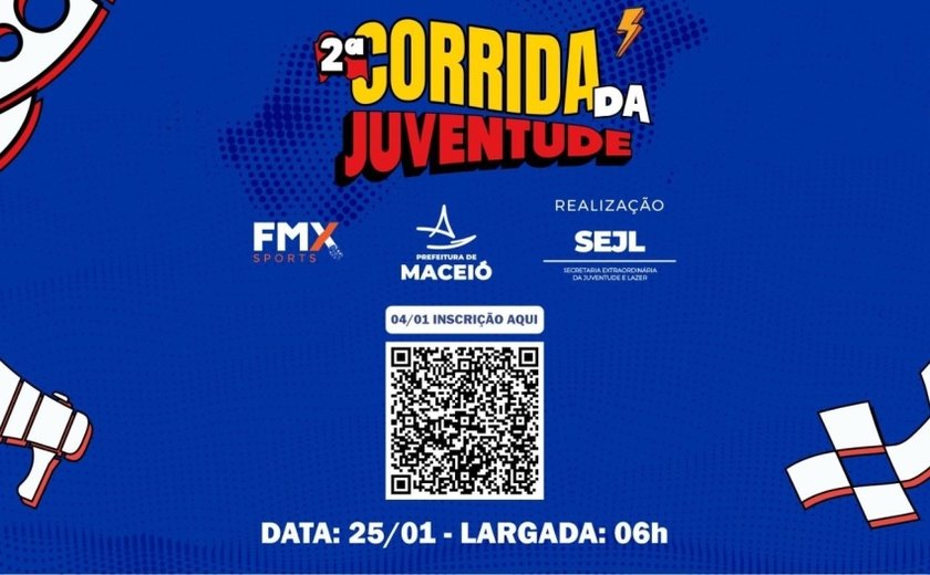 Prefeitura de Maceió realiza 2ª Corrida da Juventude no dia 25 de janeiro