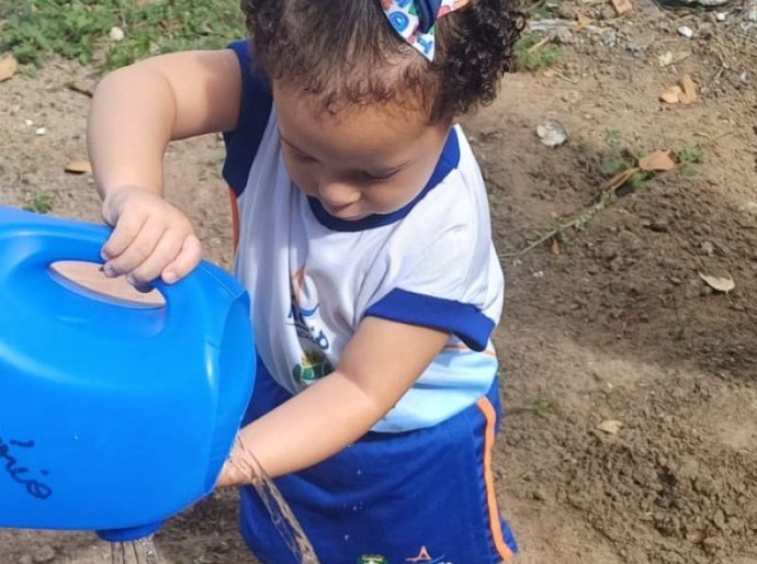 Centro de Educação Infantil usa método que concecta crianças à natureza
