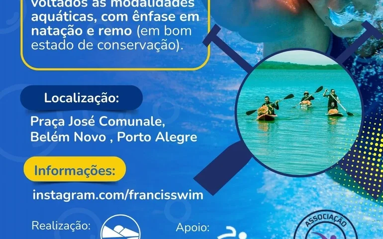 Projeto Nadando Pelos Cartões Postais lança Banca dos Esportes Aquáticos em Belém Novo