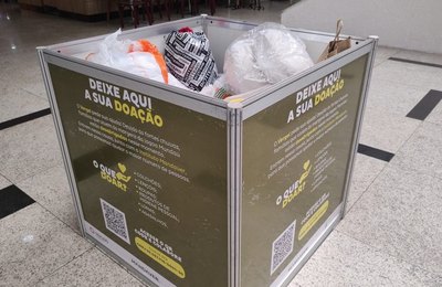 Campanha Doe Esperança tem mais um ponto de arrecadação em shopping da parte alta de Maceió