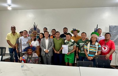 Prefeitura de Palmeira se reúne com lideranças indígenas e reforça compromisso da gestão com políticas públicas